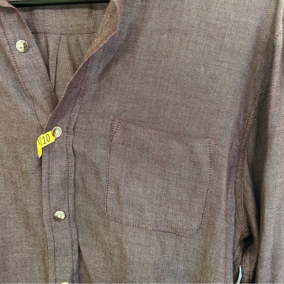 Marine Layer Purple Button-Down Long Sleeve Shirt Men’s Medium – Collared Casual - Picture 7 of 10